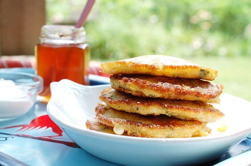 Corn and Herb Pancakes