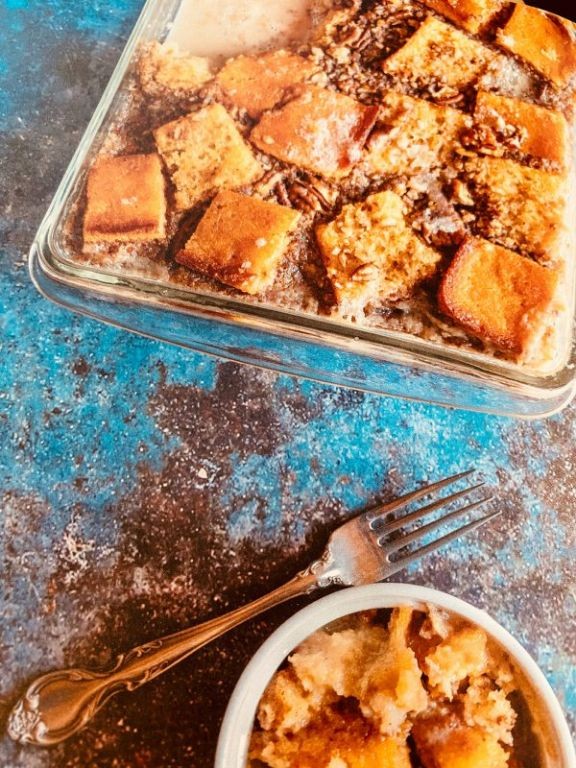 Cornbread Bread Pudding with Bourbon Sauce
