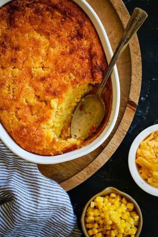 Cornbread Casserole with Cheese