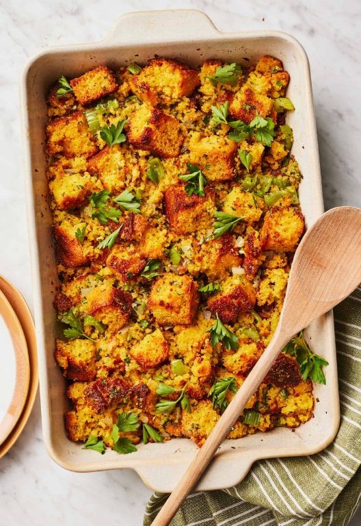 Cornbread Stuffing with Herbs