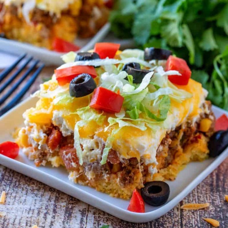 Cornbread Taco Bake with Black Beans