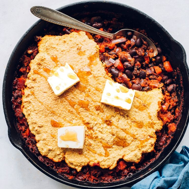 Cornbread-Topped Enchilada Casserole