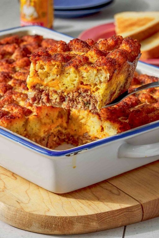 Corned Beef Hash Tater Tot Casserole