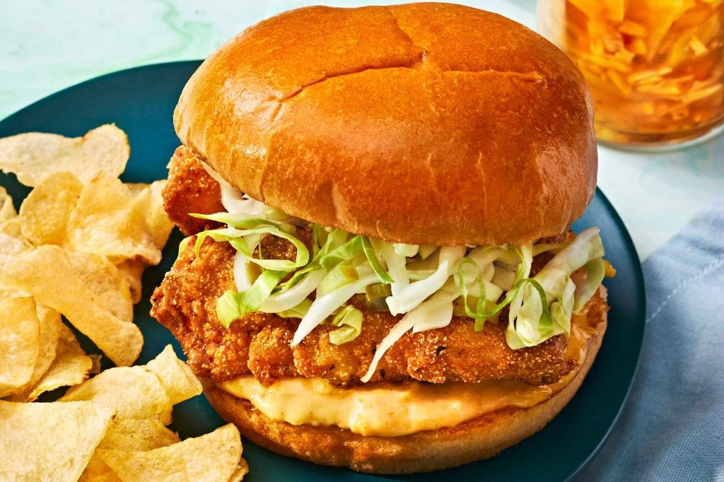Cornmeal-Crusted Fried Perch Sandwich with Chipotle Mayo