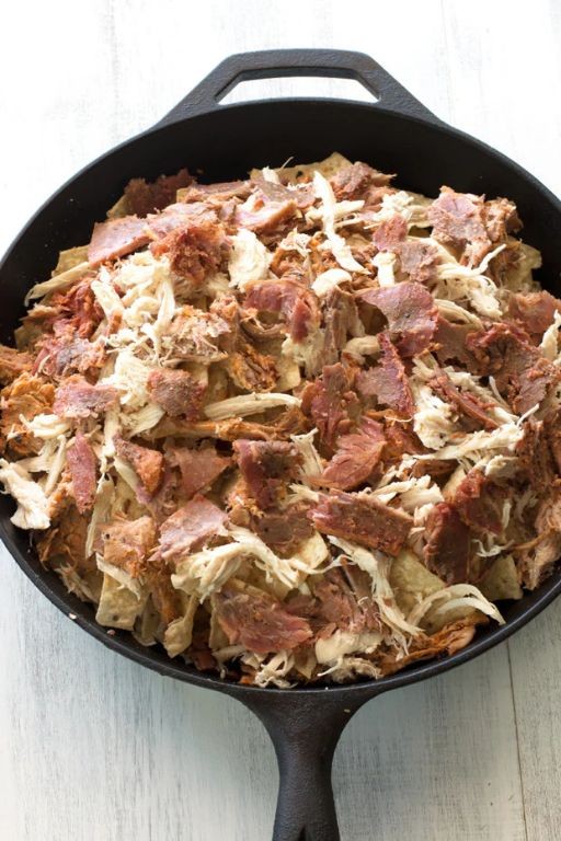 Cowboy Campfire Nachos with Pulled Pork