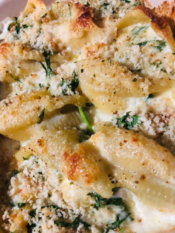 Crab and Cream Cheese Stuffed Shells