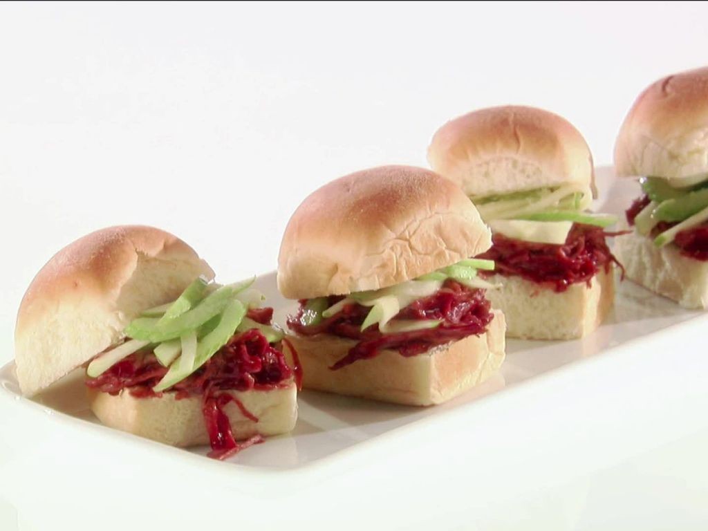 Cranberry BBQ Turkey Sliders