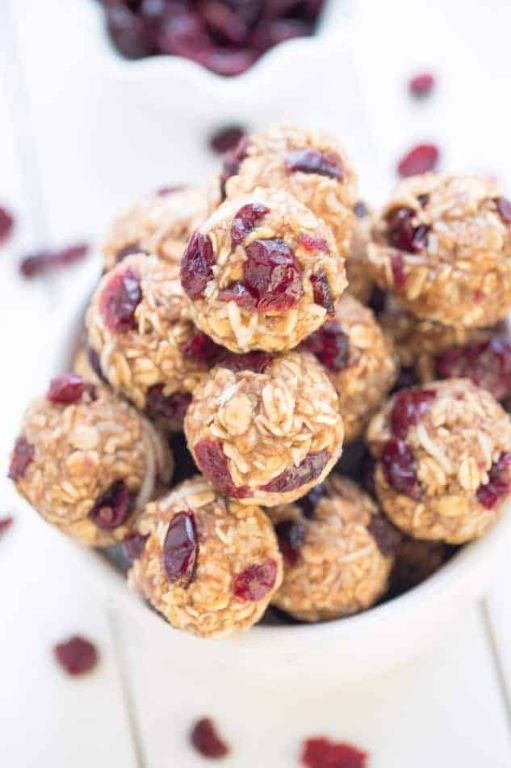 Cranberry Coconut Energy Bites