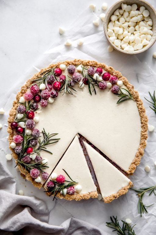 Cranberry White Chocolate Tart