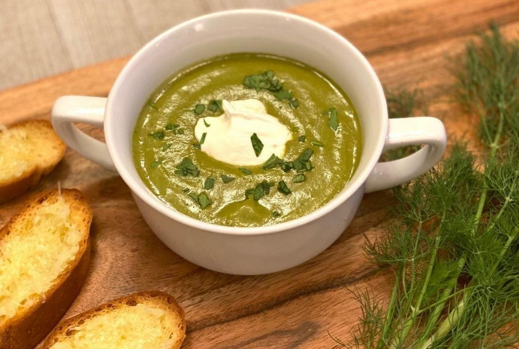 Cream of Celery with Fresh Dill