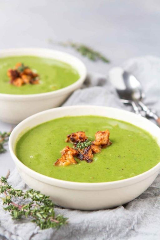 Cream of Spinach and Cauliflower Soup