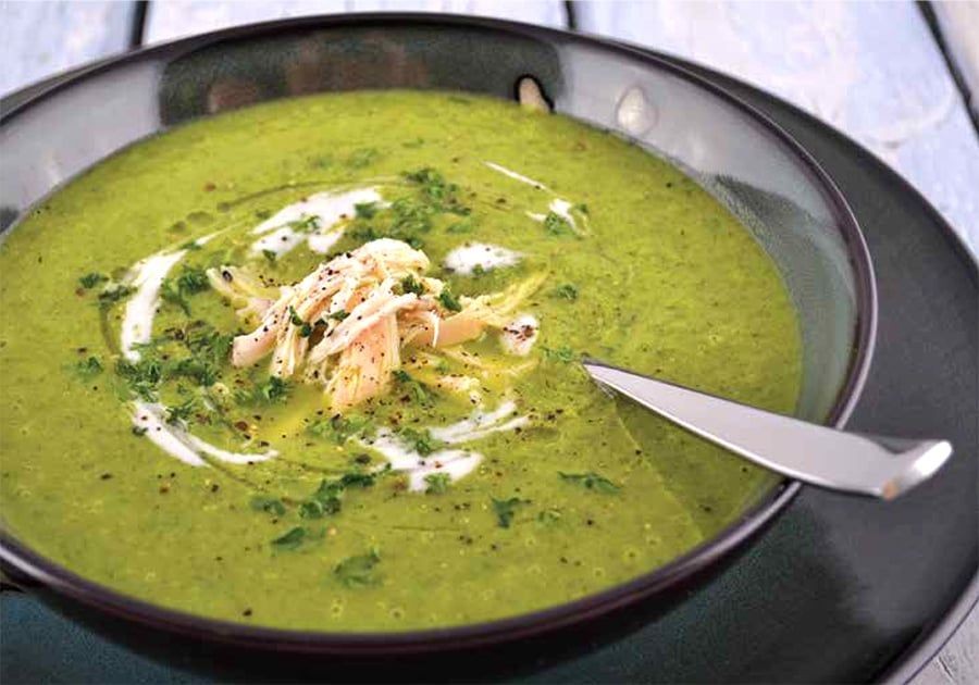 Cream of Spinach and Leek Soup