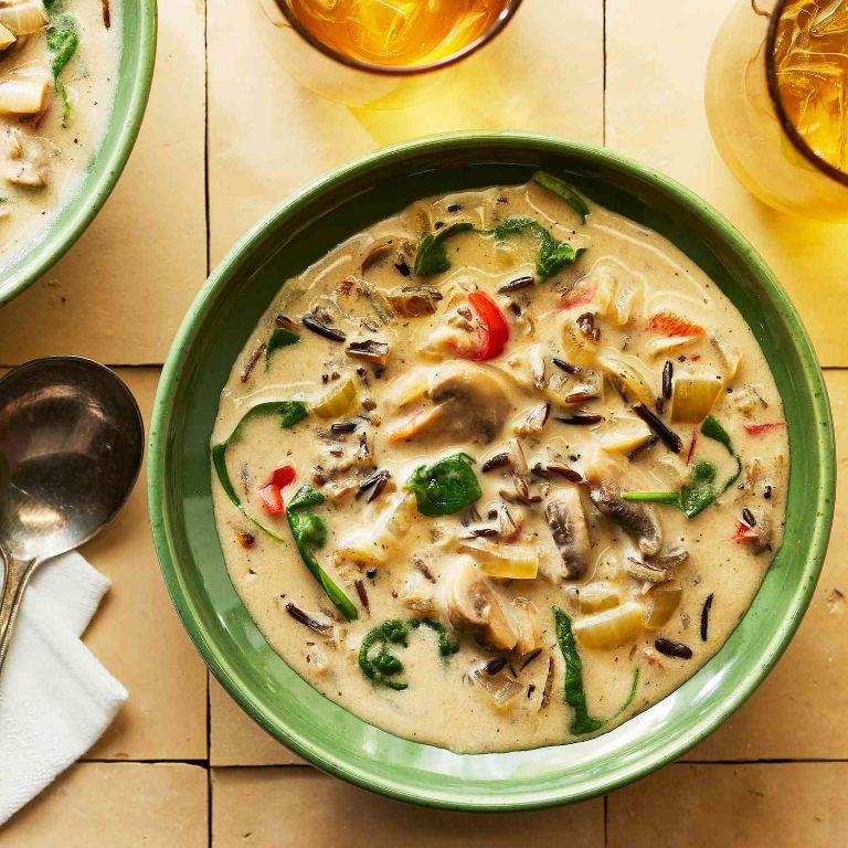 Cream of Spinach and Mushroom Soup