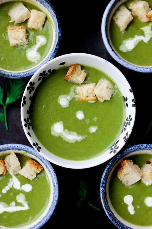 Cream of Spinach and Parmesan Soup