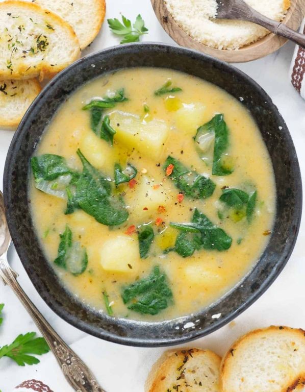 Cream of Spinach and Potato Soup