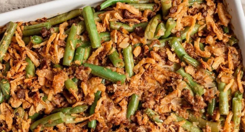 Creamy Beef and Green Bean Casserole