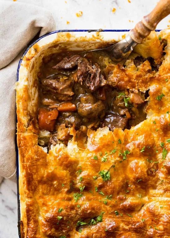 Creamy Beef and Mushroom Pot Pie