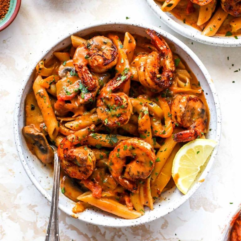 Creamy Cajun Spicy Shrimp Pasta