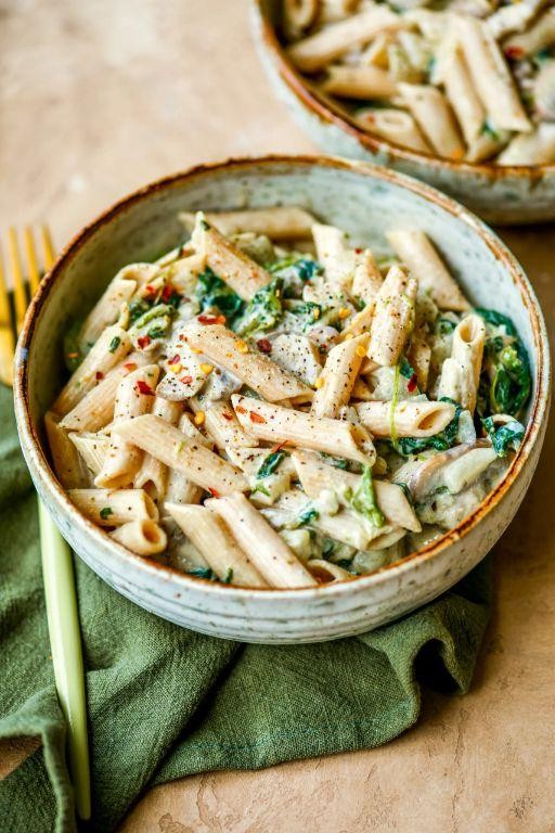 Creamy Canned Lentil Pasta