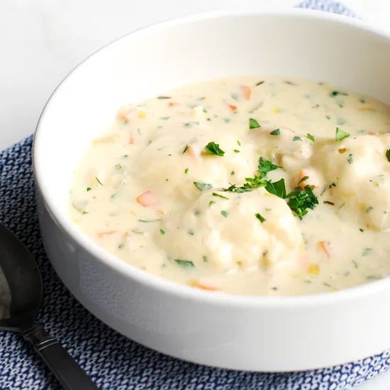 Creamy Chicken and Dumpling Soup