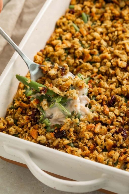 Creamy Chicken and Herb Stuffing Casserole