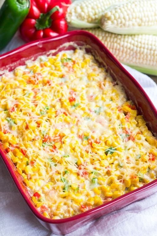 Creamy Corn and Bell Pepper Casserole
