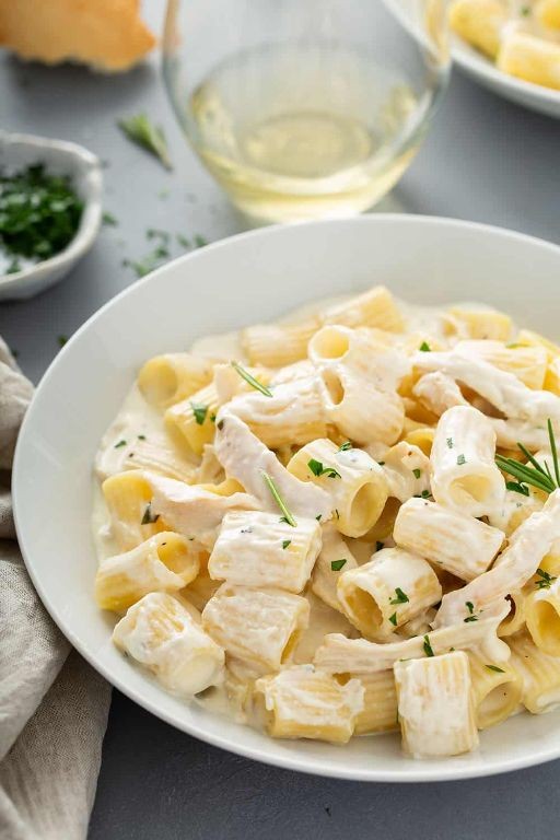 Creamy Goat Cheese Chicken Pasta