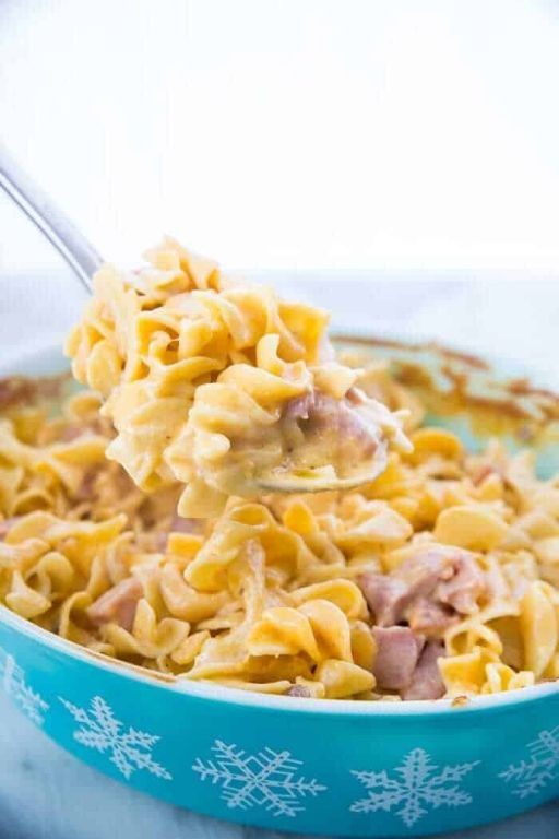 Creamy Ham and Noodle Casserole