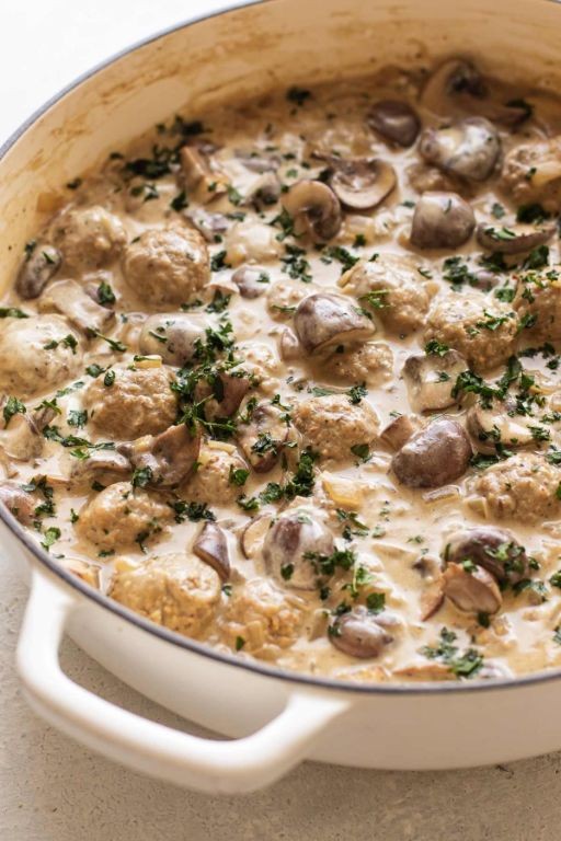 Creamy Meatball Stroganoff