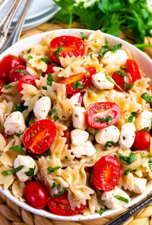 Creamy Mozzarella Ball Pasta Salad
