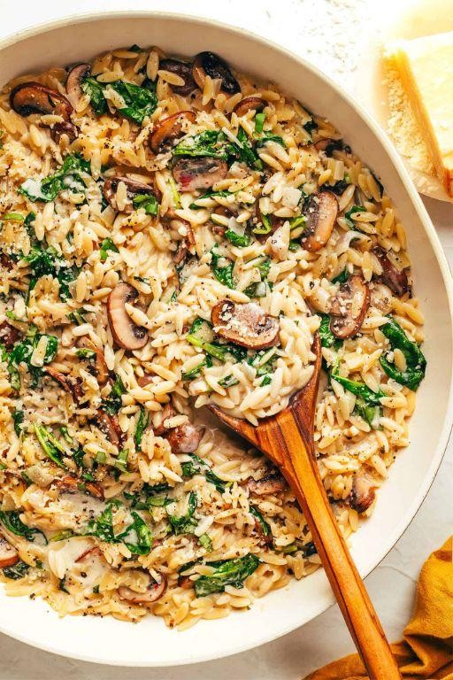 Creamy Mushroom Orzo