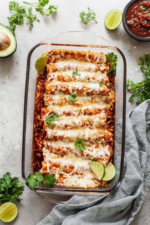 Creamy Oaxaca Cheese Enchiladas