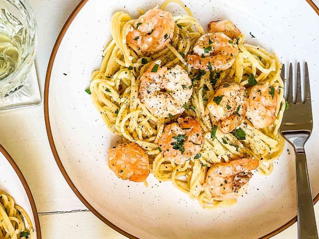 Creamy Shrimp Scampi Pasta