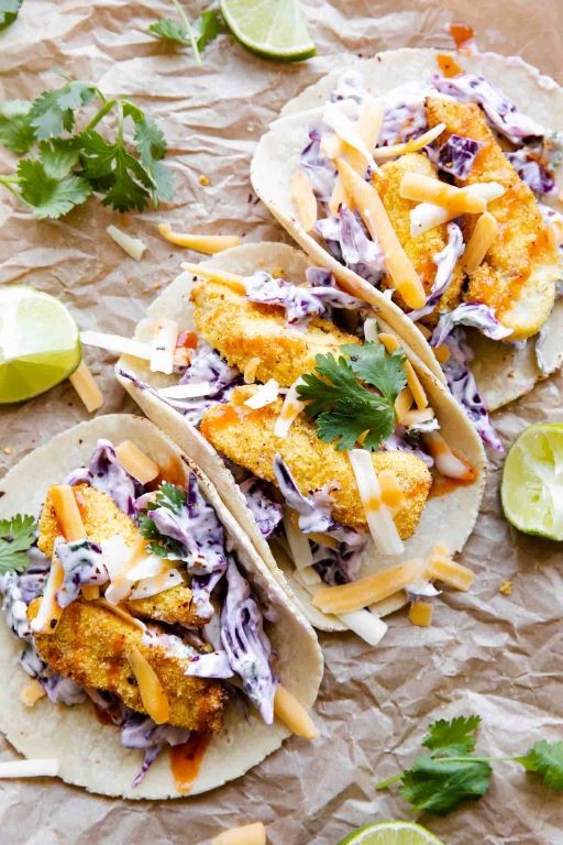 Crispy Air Fryer Fish Tacos