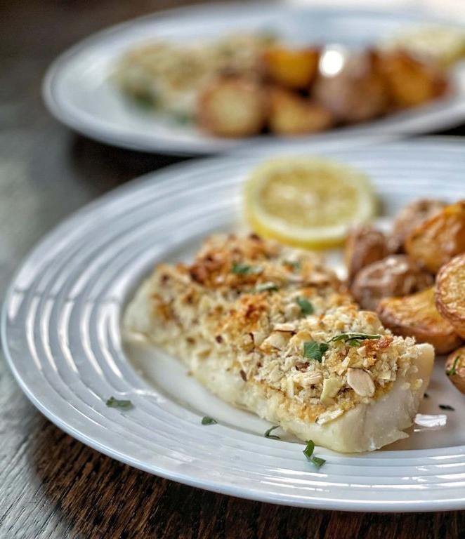 Crispy Almond-Crusted Cod
