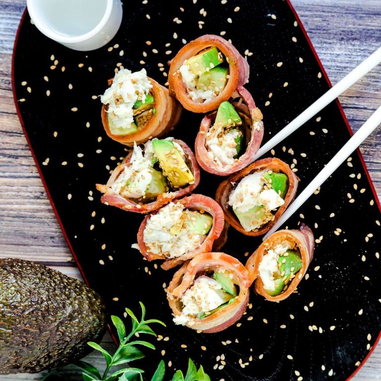 Crispy Bacon California Roll