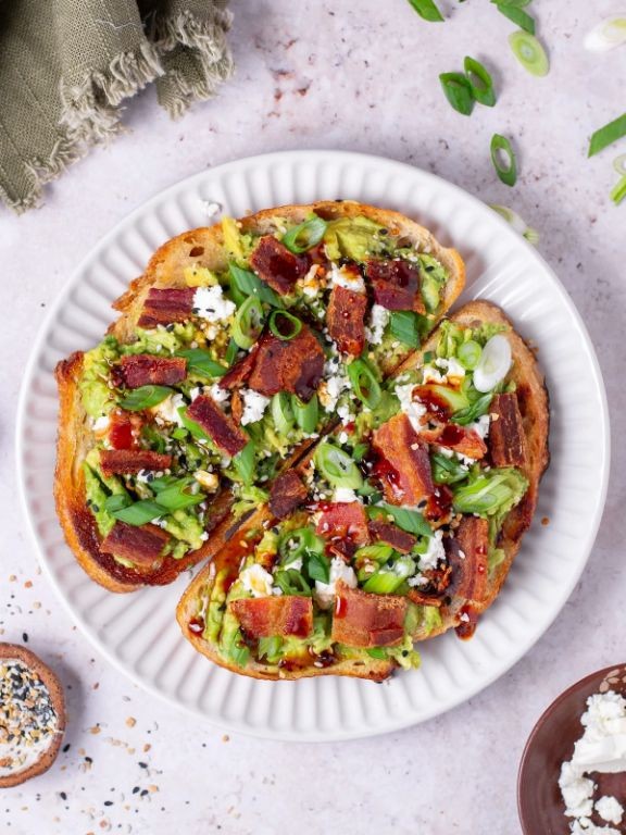Crispy Bacon and Avocado Toast