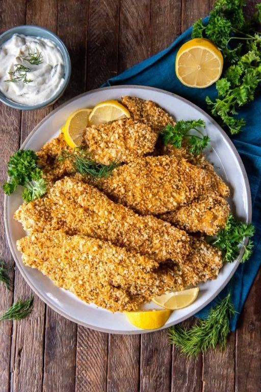 Crispy Baked Fish Fillets with Panko