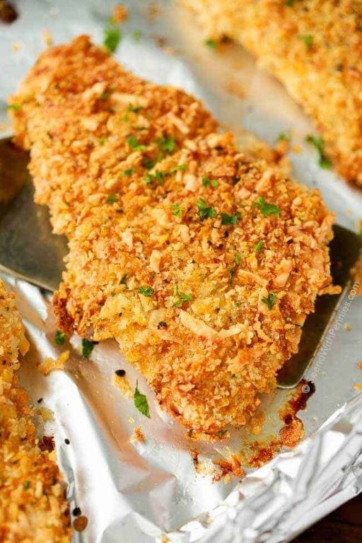 Crispy Baked Parmesan Chicken Breast