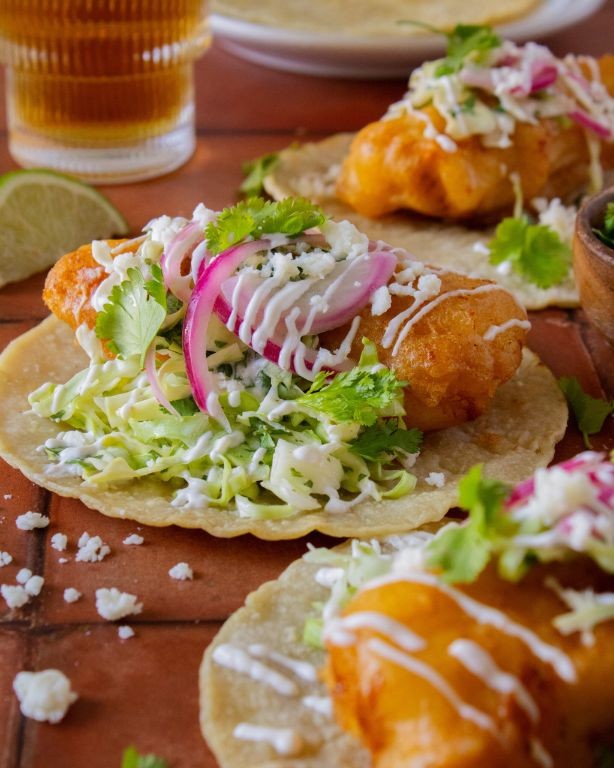 Crispy Beer-Battered Fish Tacos