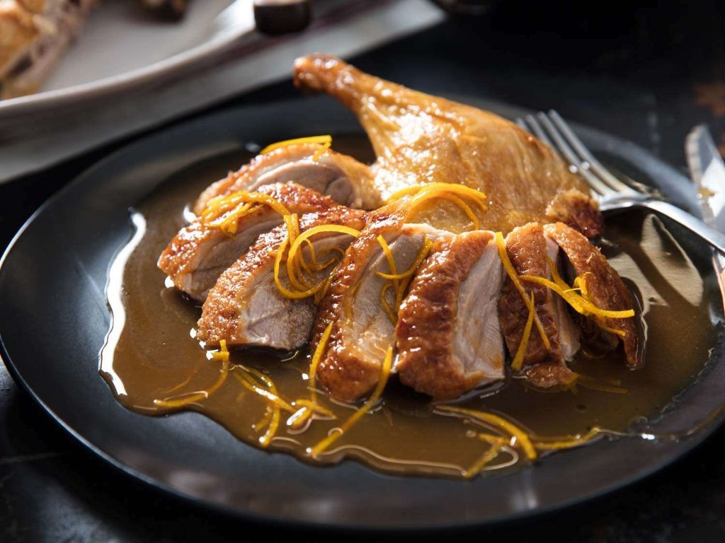 Crispy Duck Confit with Orange Glaze