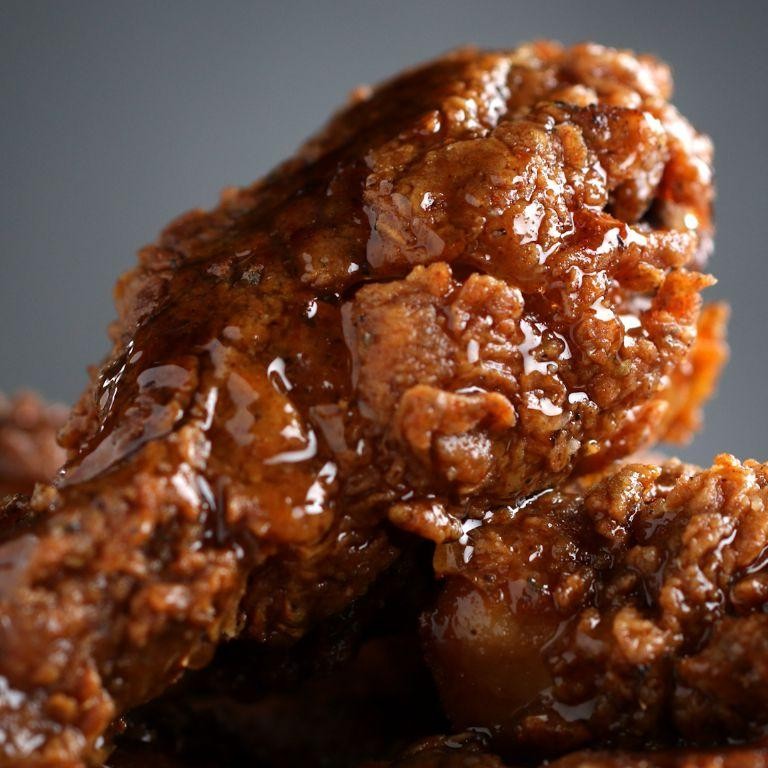 Crispy Fried Chicken with Honey Glaze