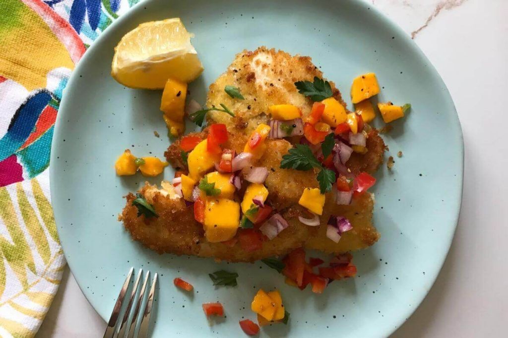 Crispy Fried Whole Tilapia with Spicy Mango Salsa