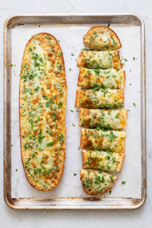 Crispy Garlic Cheese Toast