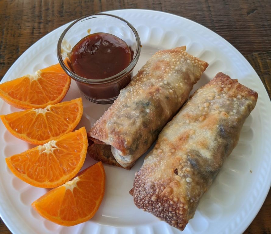 Crispy Moo Shu Pork Egg Rolls