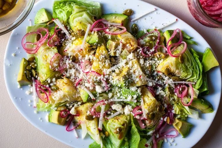 Crispy Onion Wedge Salad