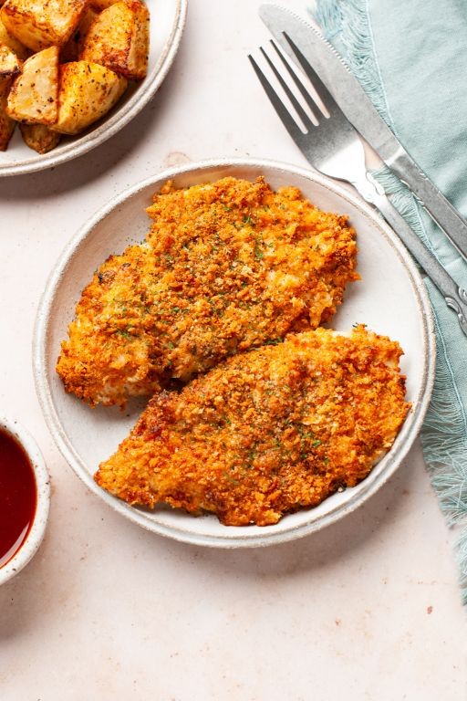 Crispy Parmesan Air Fryer Chicken Breast