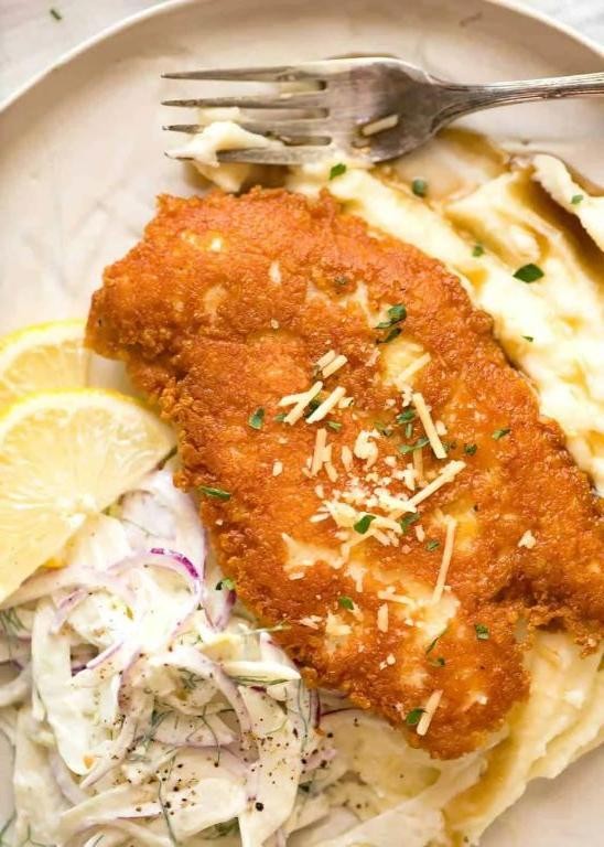 Crispy Parmesan Crusted Chicken Breasts