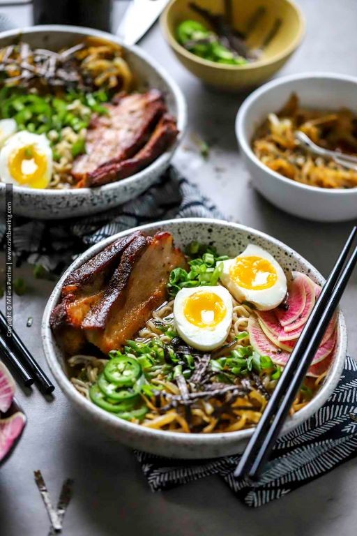 Crispy Pork Belly Ramen with Soft-Boiled Egg