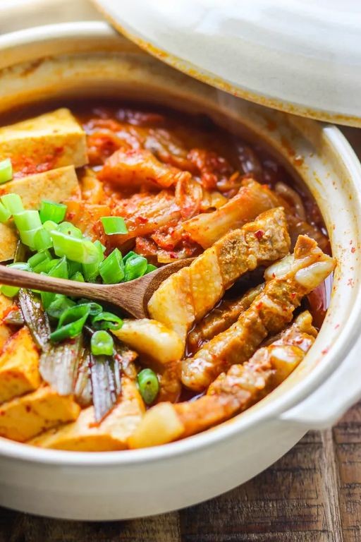 Crispy Pork Belly and Kimchi Stew